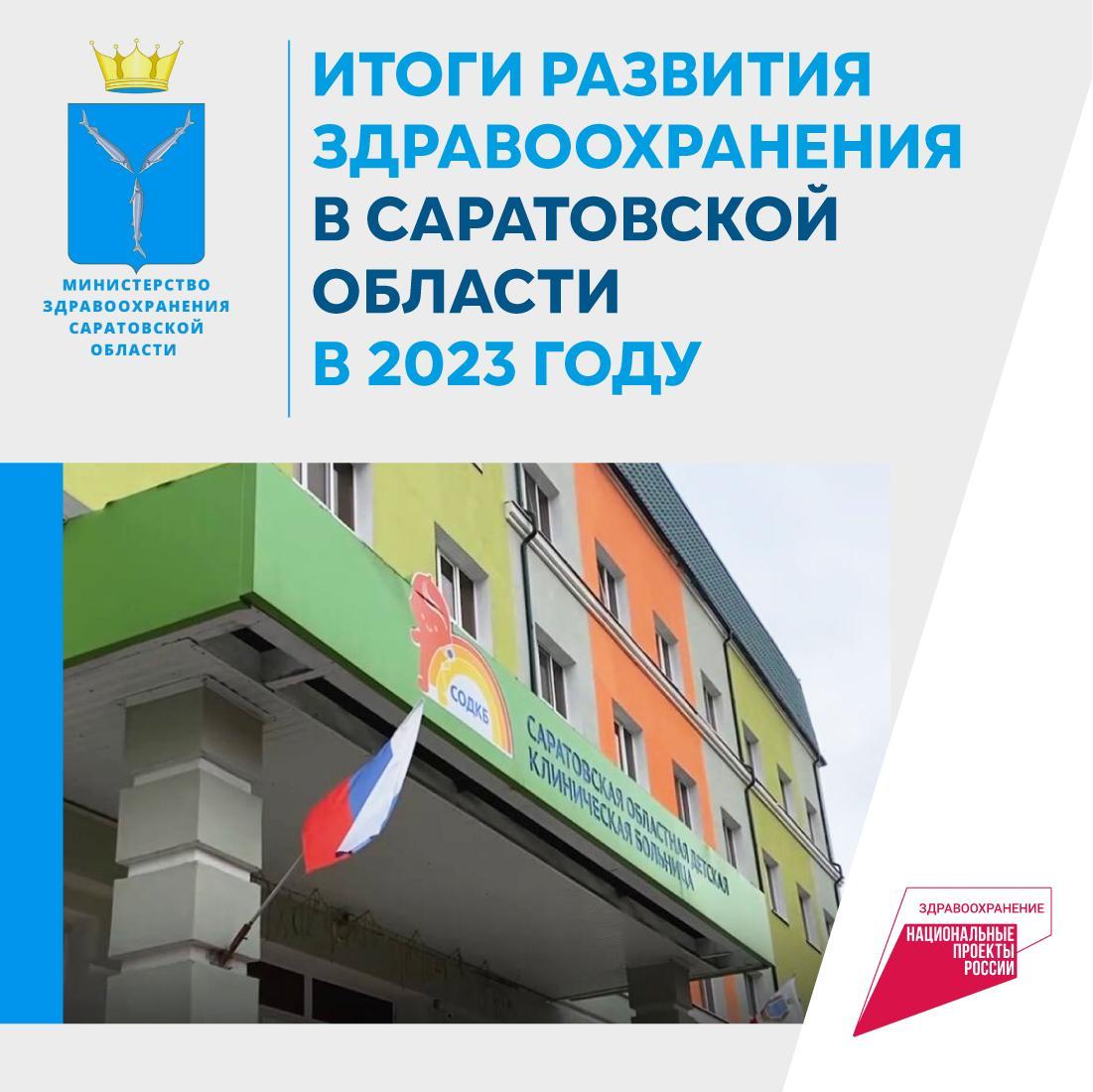 Итоги развития сферы здравоохранения за 2023 год в Саратовской области