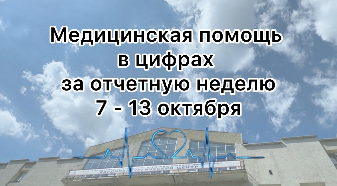На минувшей неделе на стационарное лечение в ОККД поступило 353 пациентов, было выписано 364, проведено 7 хирургических вмешательств на открытом сердце: